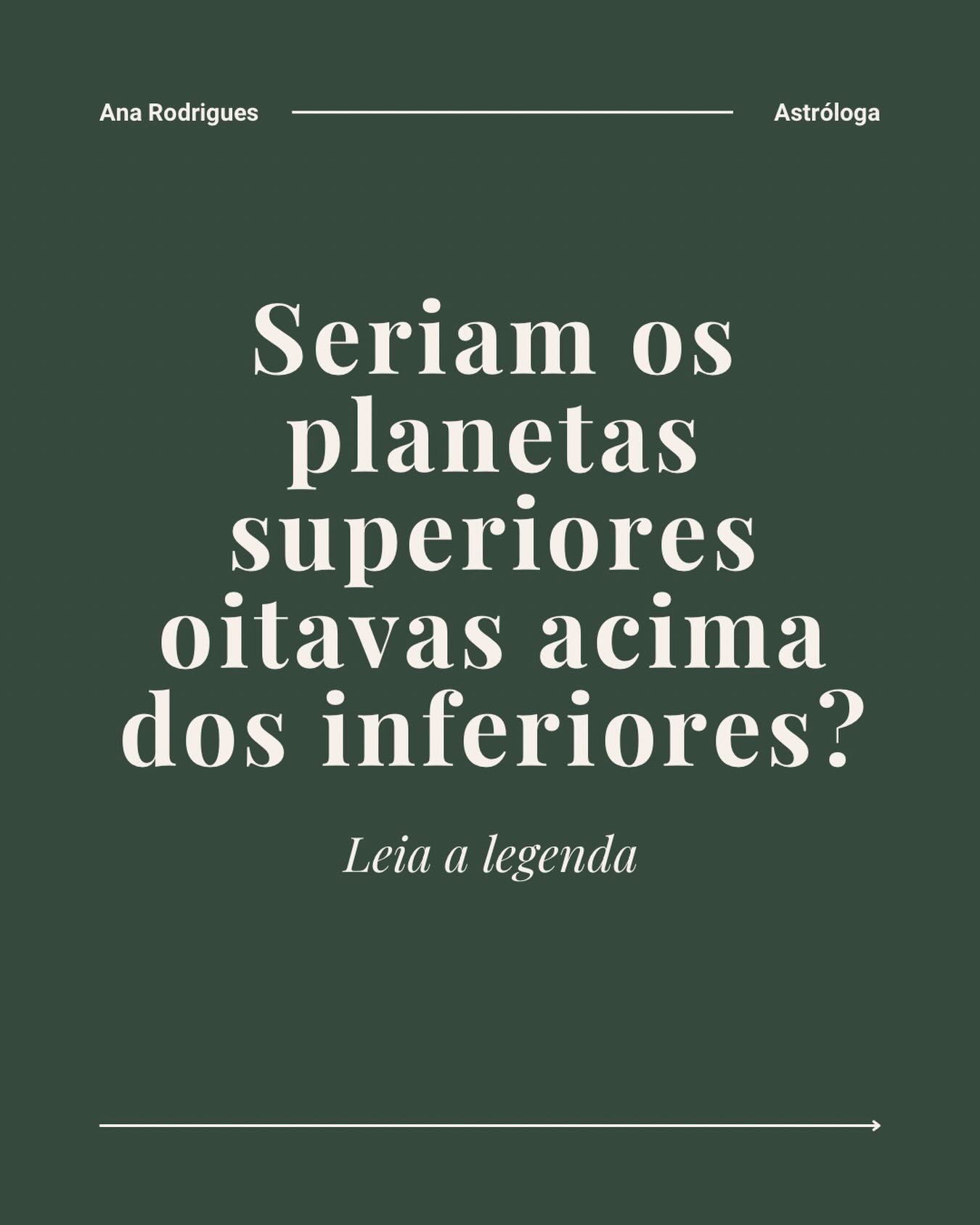 A ideia moderna, mais esotérica, de que os planetas superiores seriam como “oitavas acima” dos planetas inferiores não surgiu do nada. Ela deriva, ainda que de forma indireta, de um pensamento muito mais antigo, apresentado por Abu Maʿšar, e que deriva dos persas e indianos. O que mudou foi a forma de entender essa hierarquia.

Os antigos já falavam de níveis diferentes de atuação dos planetas, mas não em termos simbólicos ou vibracionais. Para eles, os planetas superiores lidam com o que é lento e duradouro — religiões, dinastias, grandes ciclos históricos — porque se movem devagar e seguem o movimento mais amplo do cosmos. Os planetas inferiores, por serem rápidos e próximos da Terra, tratam das coisas curtas, imediatas e mutáveis do dia a dia.

Com o tempo, essa diferença real acabou sendo reinterpretada. Em vez de pensar em camadas de tempo e de movimento, o pensamento esotérico moderno transformou isso numa ideia de repetição: como se os planetas superiores fossem versões “mais altas” dos inferiores, funcionando na mesma lógica, só em outra frequência. A noção de “oitava” nasce justamente dessa tentativa de traduzir uma hierarquia natural em linguagem simbólica.

O Sol, que para os antigos ocupa uma posição intermediária e mediadora, também perdeu esse papel claro nessa releitura. No modelo original, ele conecta o estrutural ao cotidiano, indicando reis, líderes e centros de poder. Na leitura esotérica, essa função de mediação acaba diluída.

Assim, o pensamento esotérico moderno pode ser visto como um desdobramento tardio mas simplificado de uma ideia mais sólida, mas traduz isso de forma equivocada, trocando:

movimento natural → vibração
duração do tempo → frequência
causalidade cósmica → analogia simbólica

Ele percebe que há níveis diferentes de atuação planetária, mas troca a explicação baseada no movimento, no tempo e na causalidade por uma analogia simbólica que, embora intuitiva, não corresponde ao modelo astrológico.

Muito provavelmente isto ocorreu pela fragmentação do conteúdo original. 

#astrologia #astrologiaclassica #anarodrigues_astrologa